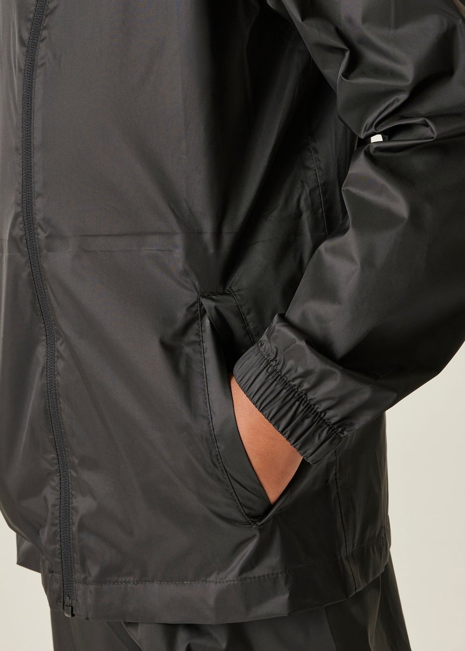 Regatta Black Kids Pack-It III Waterproof Breathable Isolite Jacket (3-16 Years)