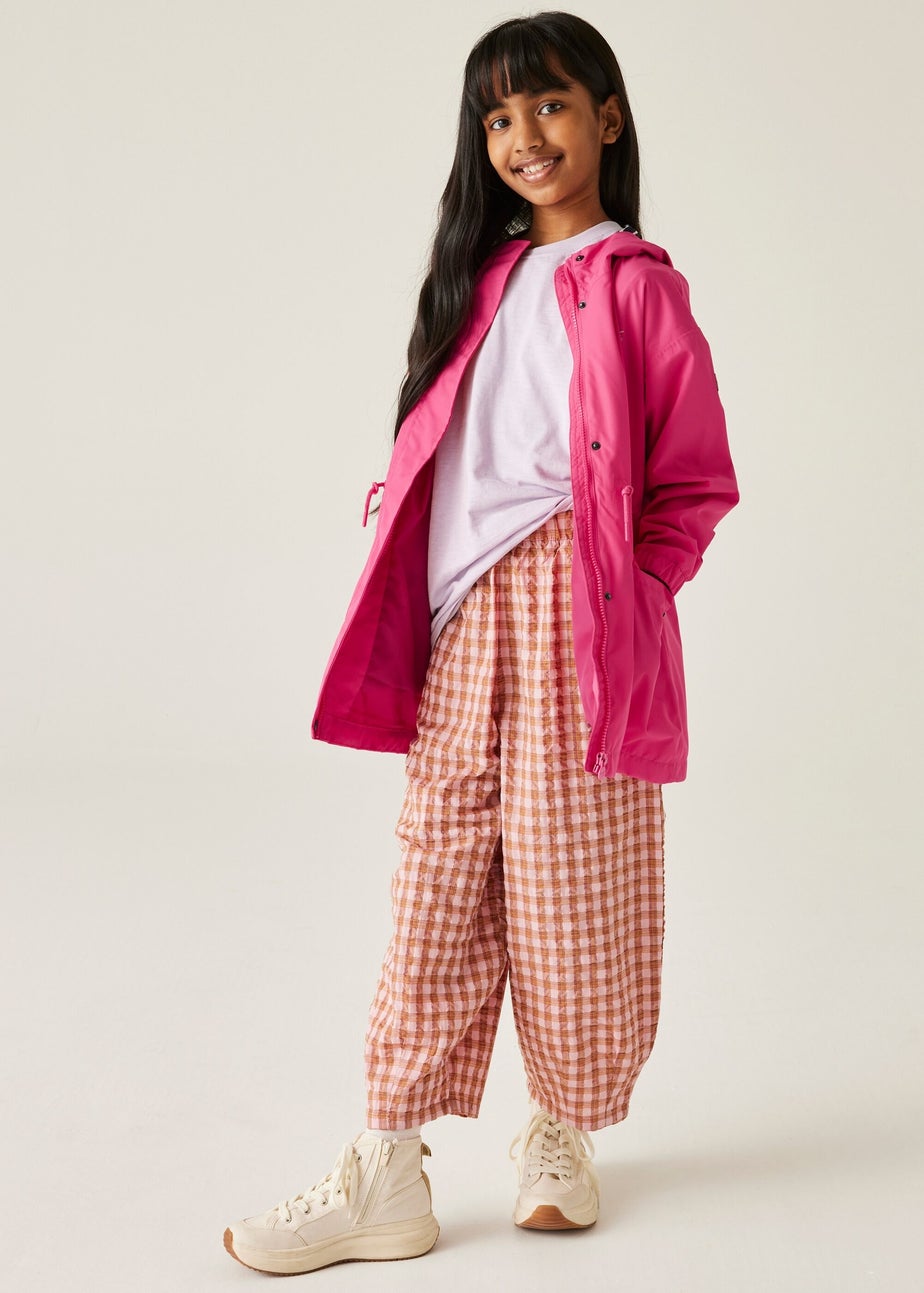 Regatta Candy Pop Stripe Kids Ballina Waterproof Breathable Isotex Jacket (3-16 Years)