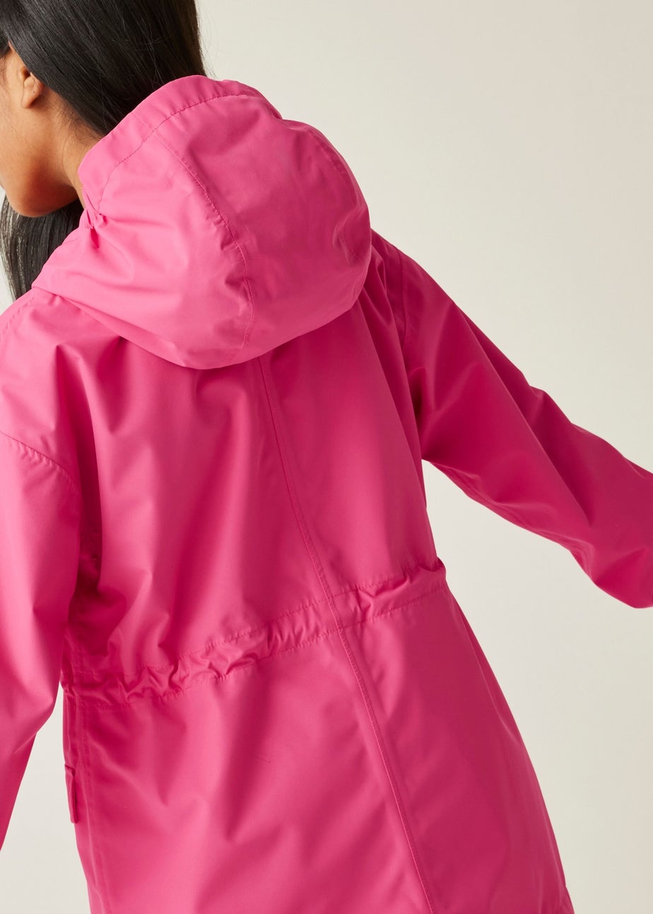 Regatta Candy Pop Stripe Kids Ballina Waterproof Breathable Isotex Jacket (3-16 Years)