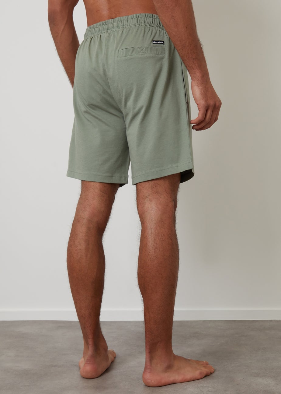 Threadbare Grey 2 Pack Cotton Blend Lounge Shorts