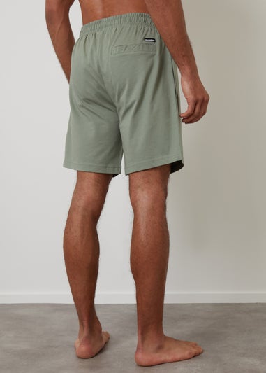 Threadbare Grey 2 Pack Cotton Blend Lounge Shorts