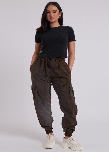 Urban Bliss Khaki Parachute Cargo Trouser