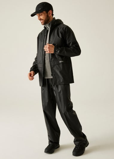 Regatta Black Adult Stormbreak Waterproof Hydrofort Overtrousers