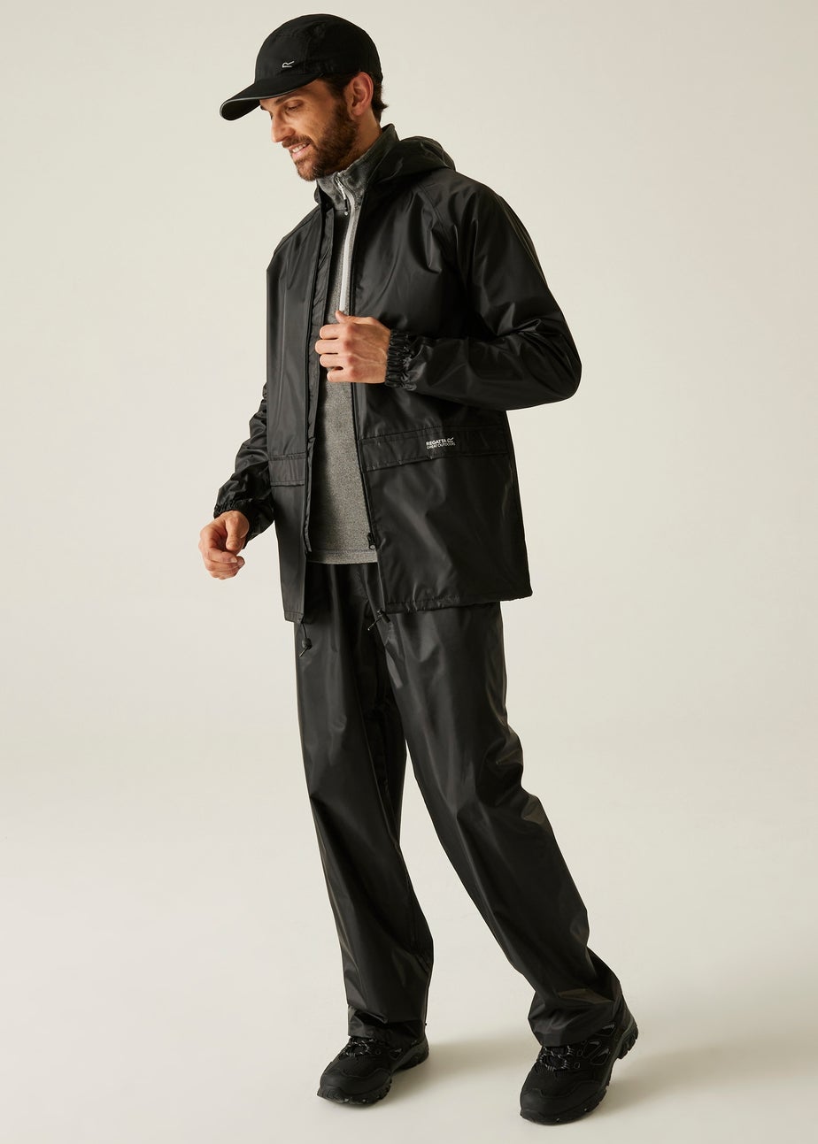 Regatta Black Adult Stormbreak Waterproof Hydrofort Overtrousers