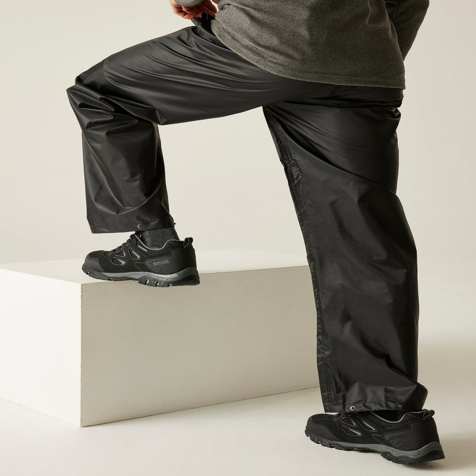Regatta Black Adult Stormbreak Waterproof Hydrofort Overtrousers