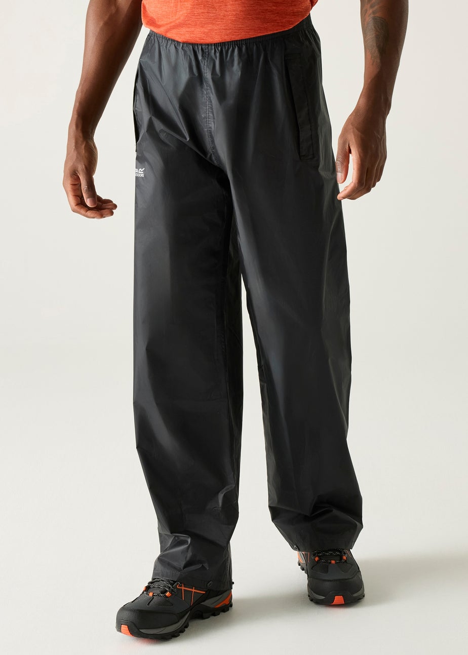 Regatta Black Stormbreak Waterproof with Hydrafort Technology Overtrousers