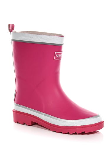 Regatta Rose Pink Kids Foxfire Reflective Wellies