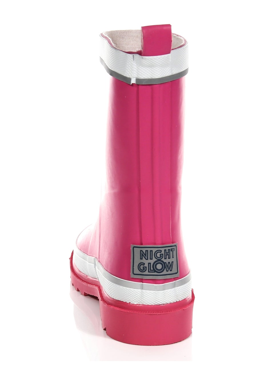Regatta Rose Pink Kids Foxfire Reflective Wellies
