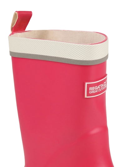 Regatta Rose Pink Kids Foxfire Reflective Wellies