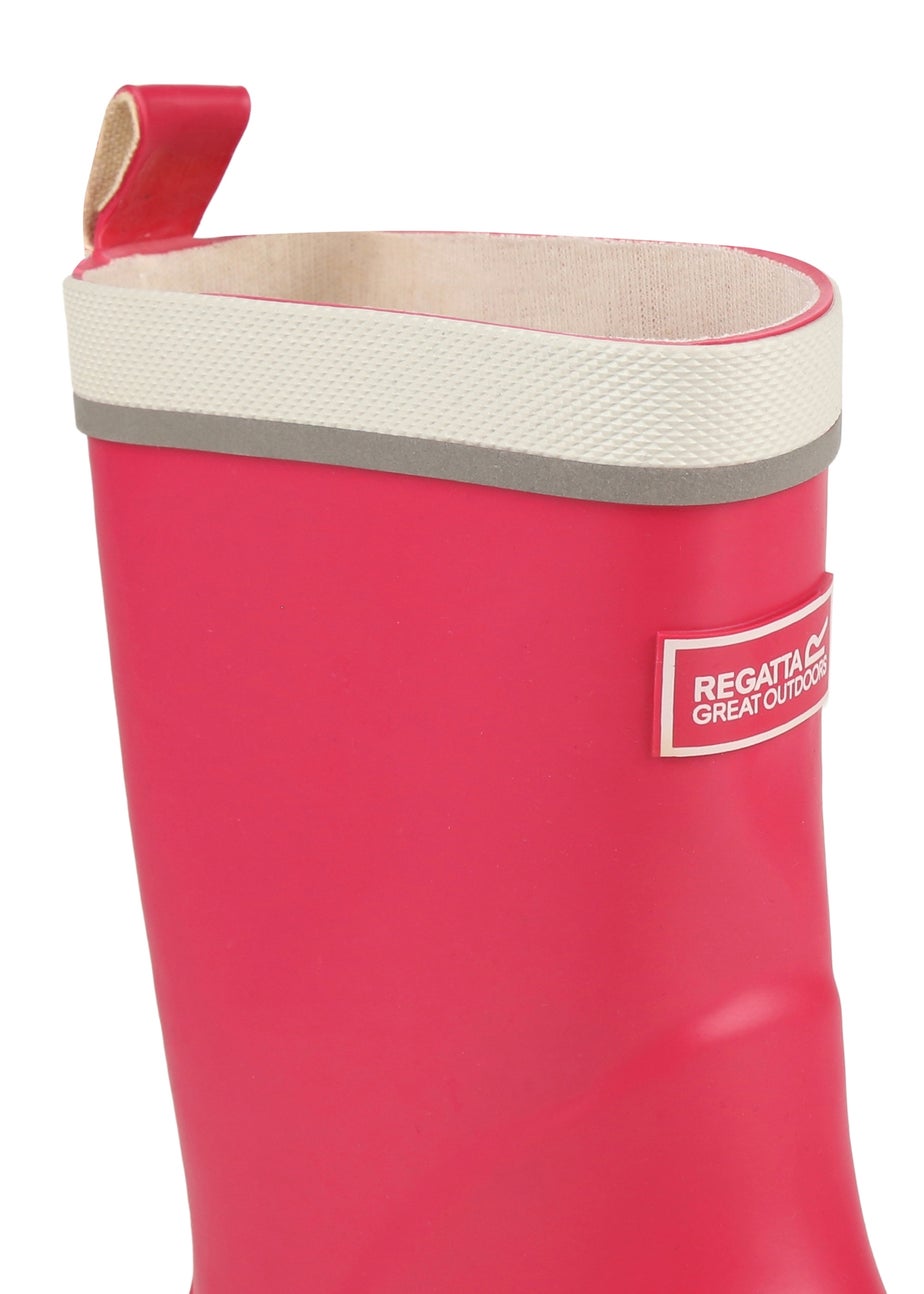 Regatta Rose Pink Kids Foxfire Reflective Wellies