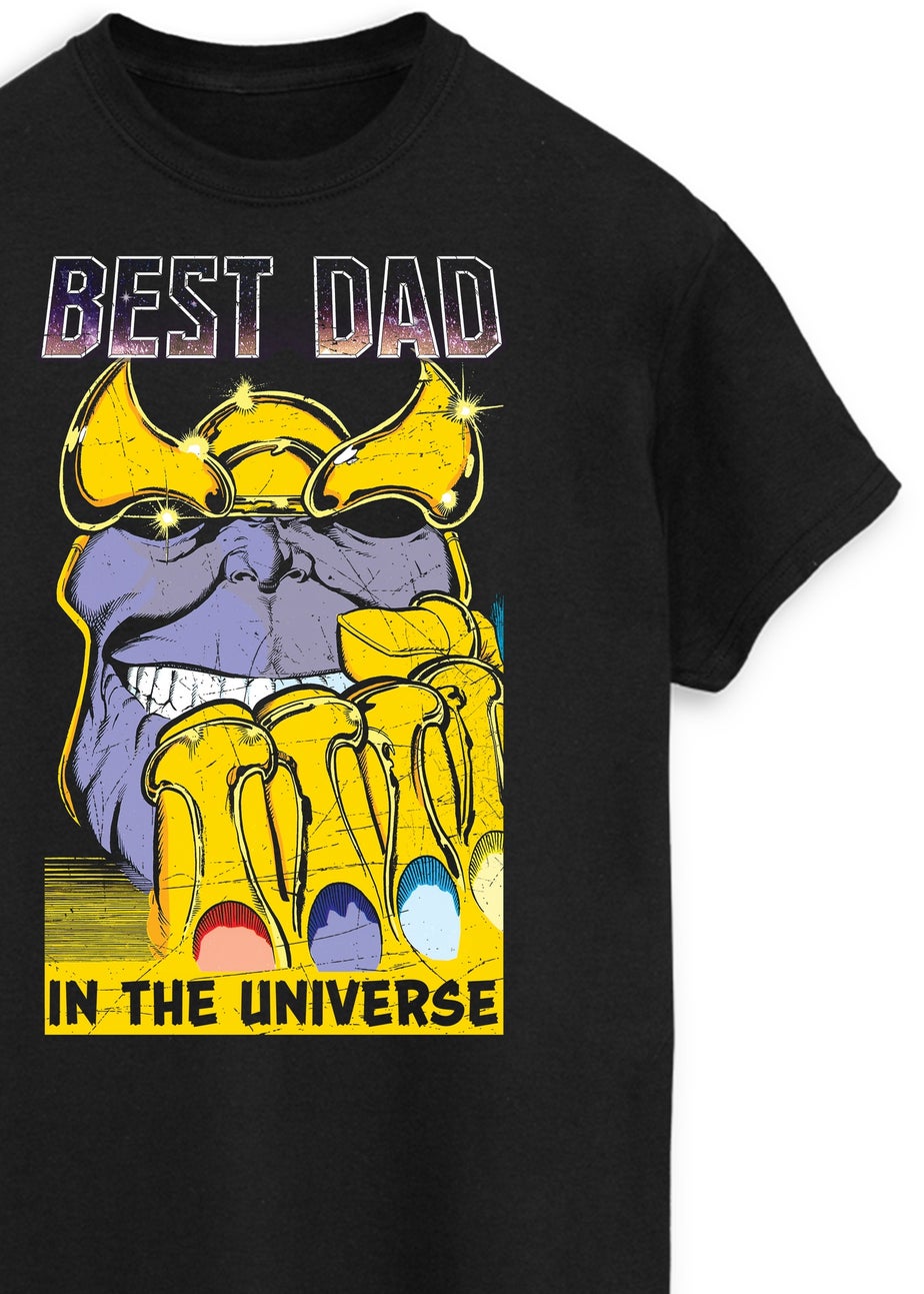 Marvel Universe Best Dad Black T Shirt