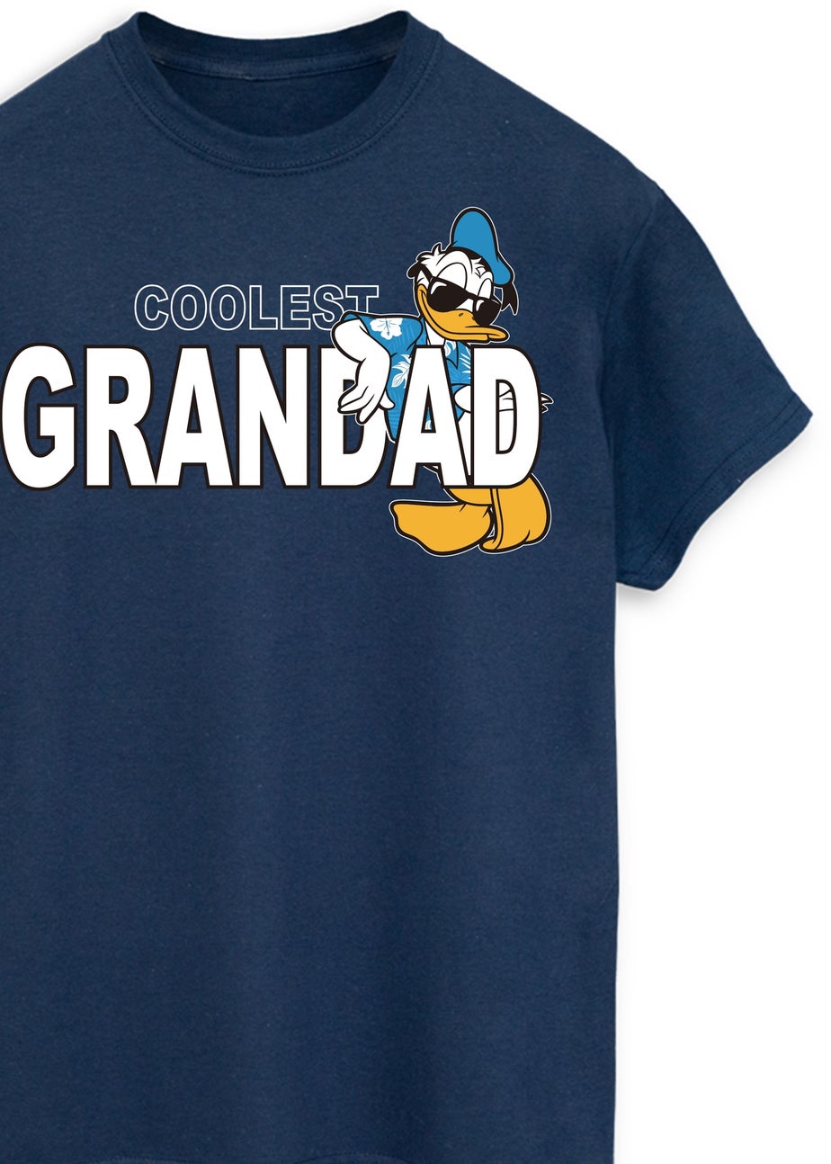 Disney Donald Duck Coolest Grandad Navy T Shirt