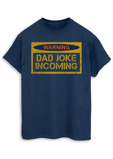 Brands In Dad Joke Incoming Navy T Shirt