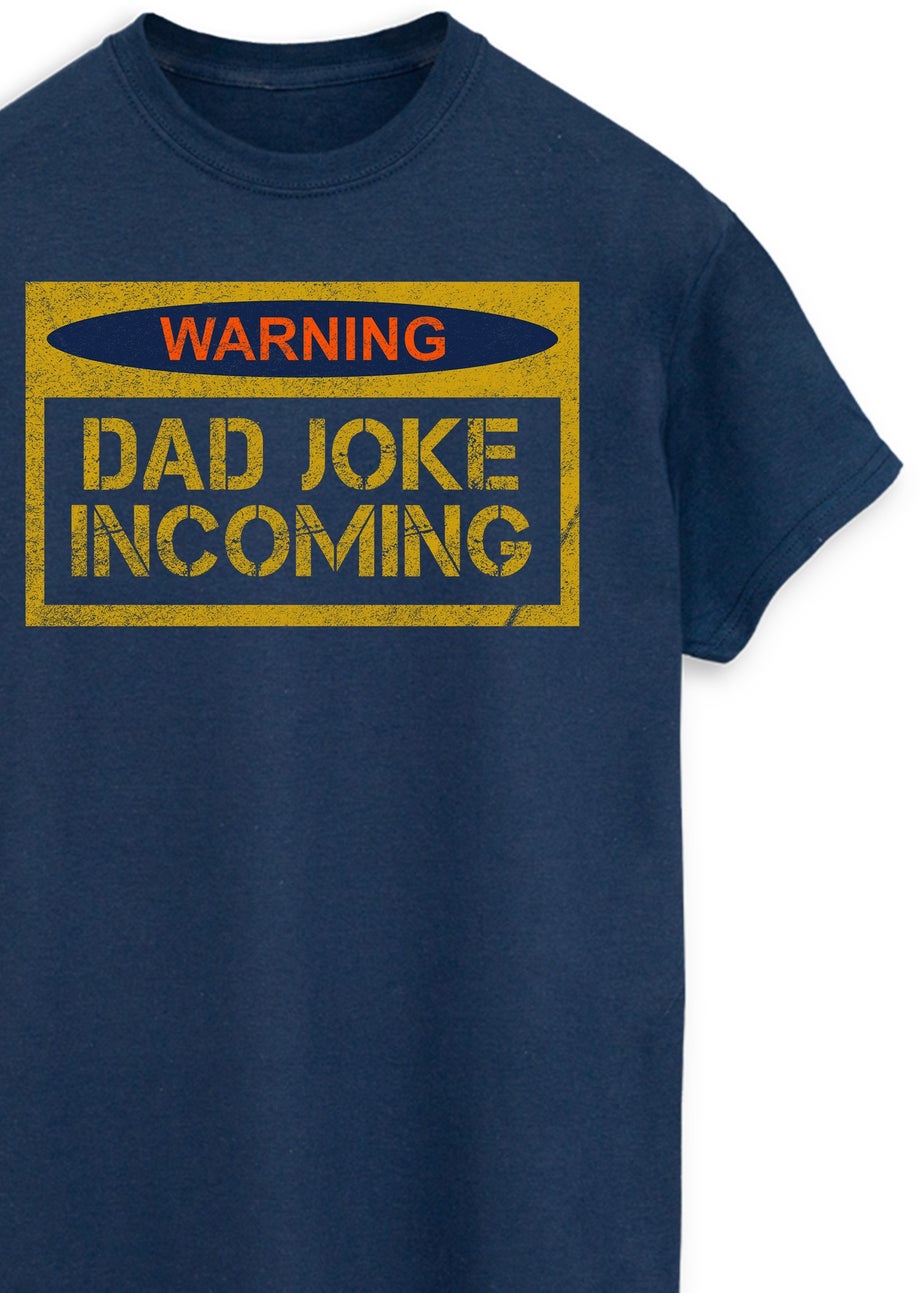 Brands In Dad Joke Incoming Navy T Shirt
