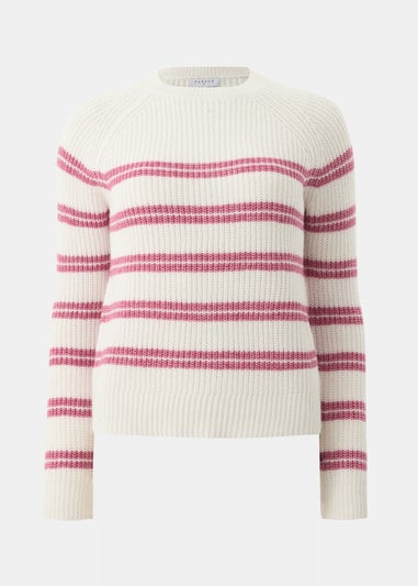 Raspberry Stripe Jumper