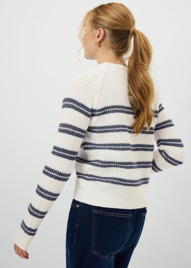 Navy Stripe Knitted Jumper