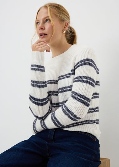 Navy Stripe Knitted Jumper