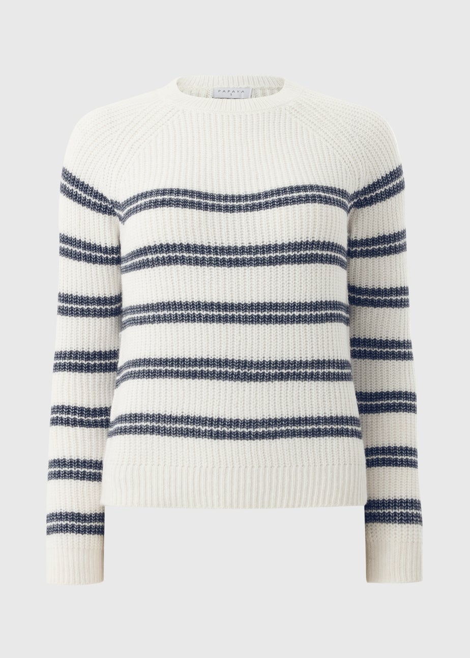 Navy Stripe Knitted Jumper