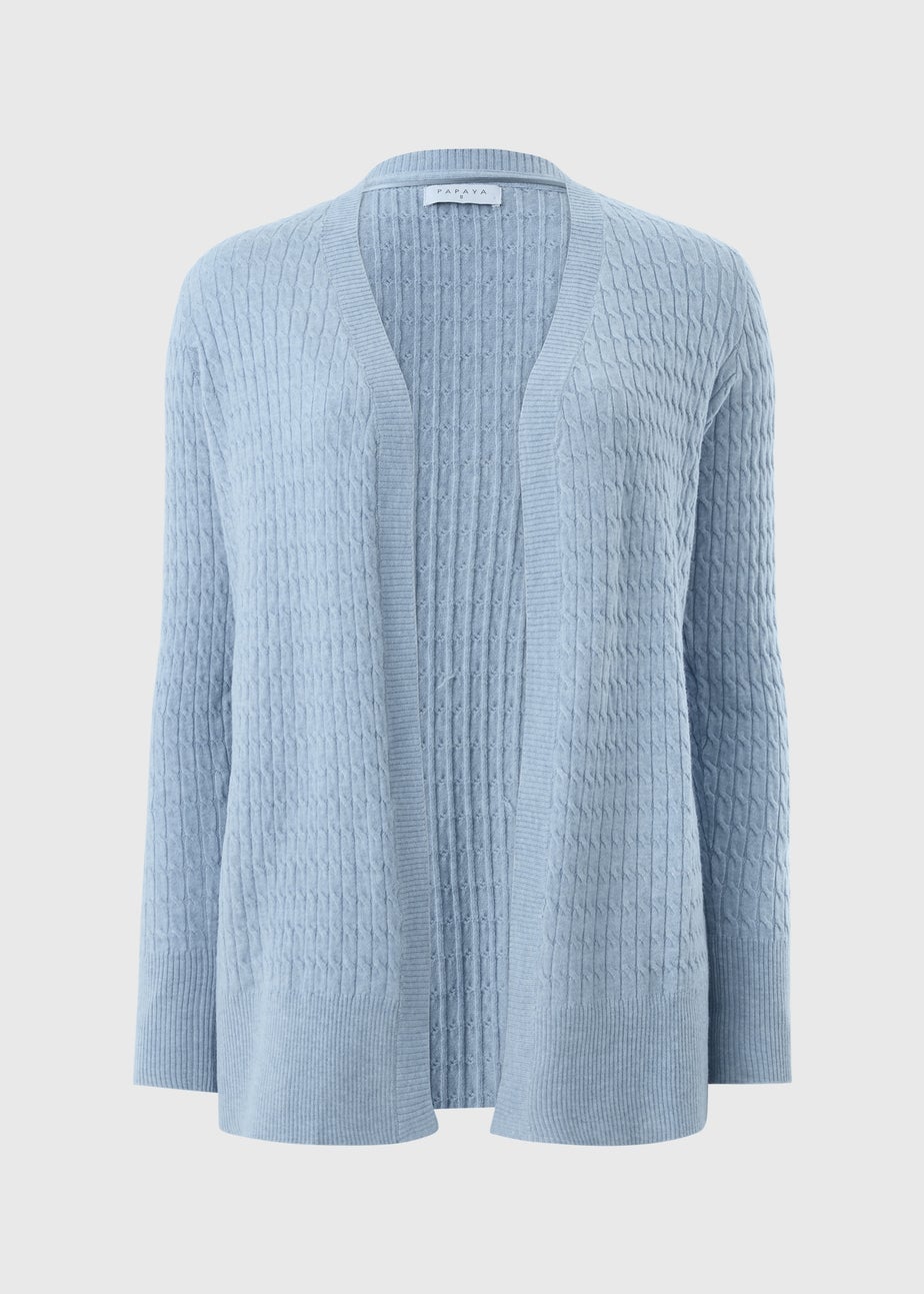 Blue Baby Cable Cardigan