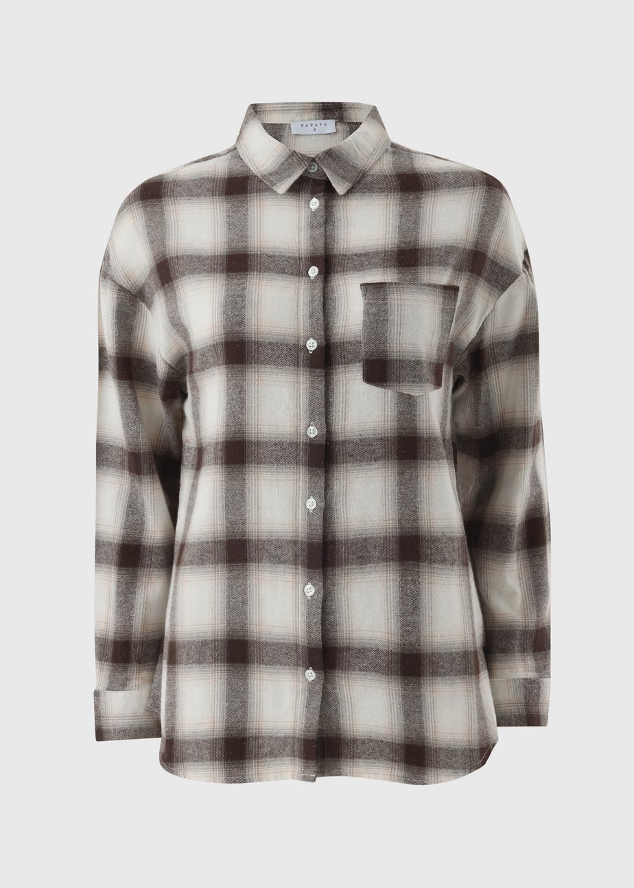 Brown Check Shirt