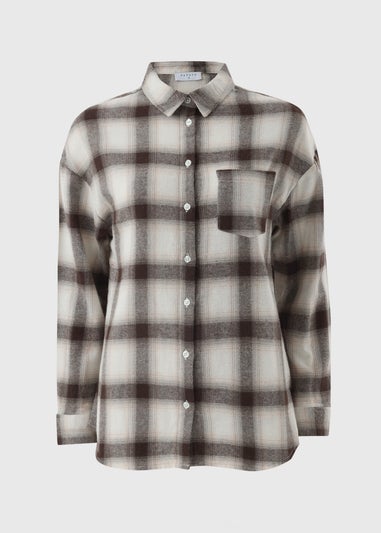 Brown Check Shirt