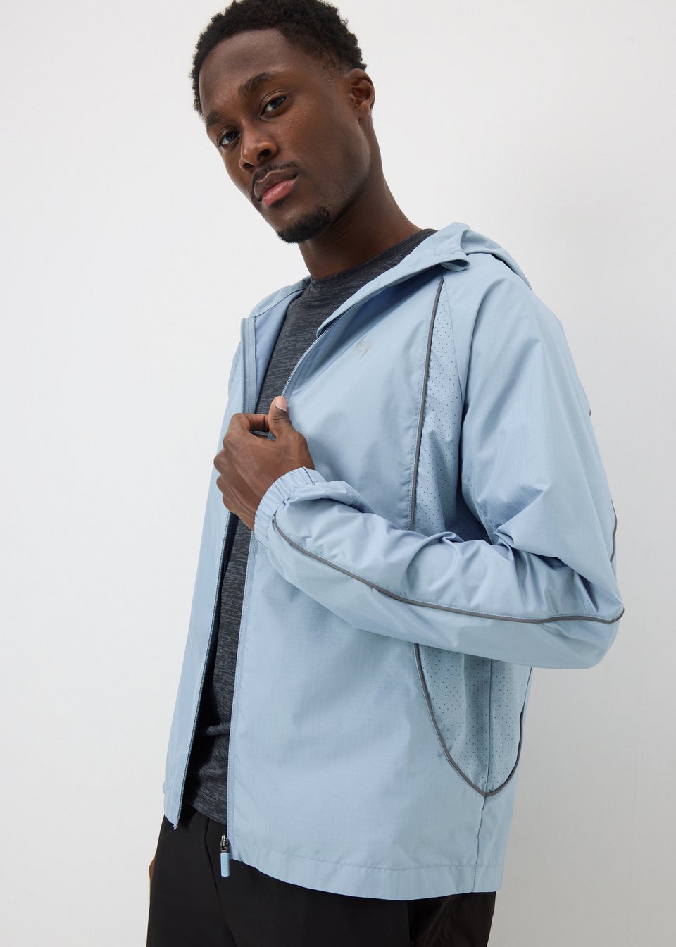Souluxe Light Blue Running Jacket