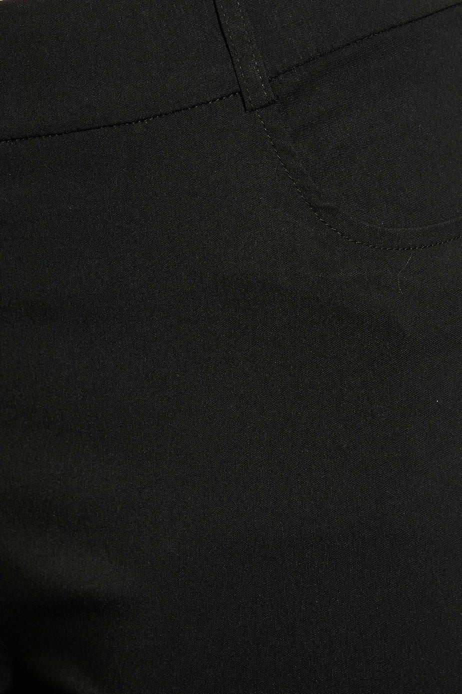 Yours Curve Black Bengaline Slim Leg Stretch Trousers