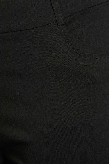 Yours Curve Black Bengaline Slim Leg Stretch Trousers