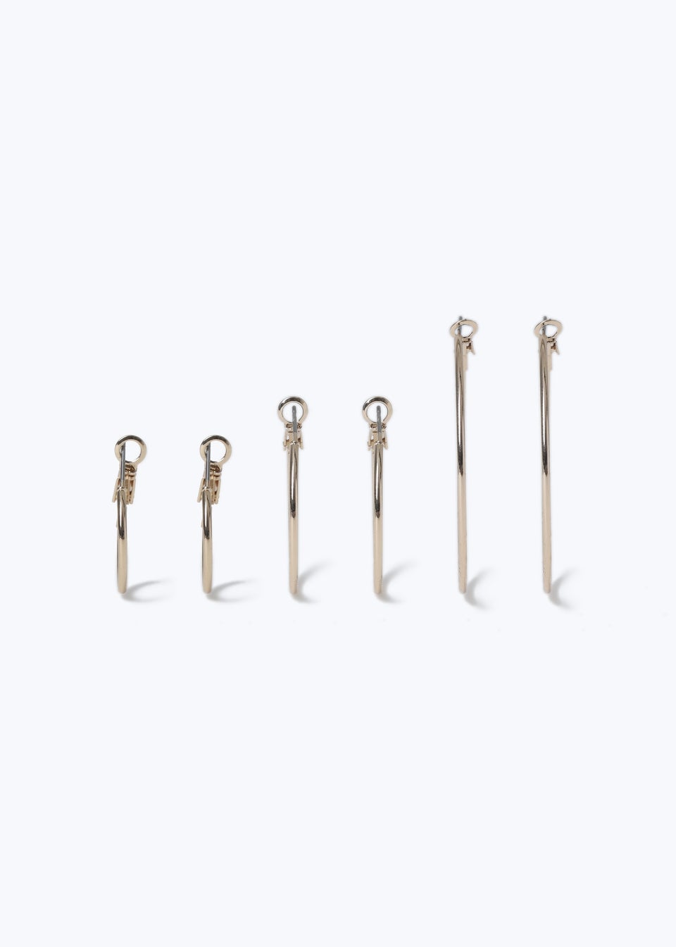 Muse 3 Pack Gold Thin Hoop Earrings