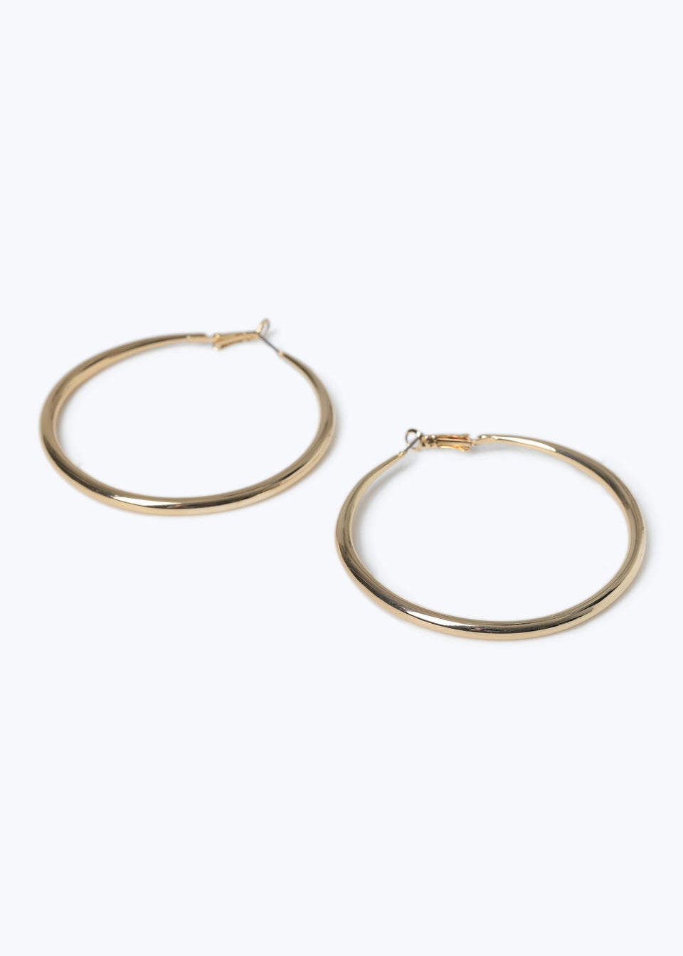 Muse Gold Knife Edge Hoop Earrings