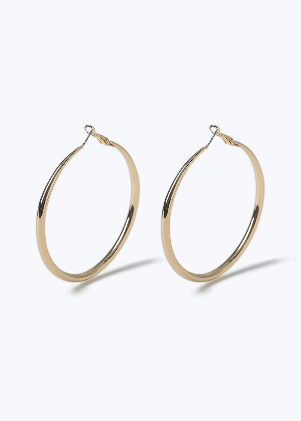Muse Gold Knife Edge Hoop Earrings