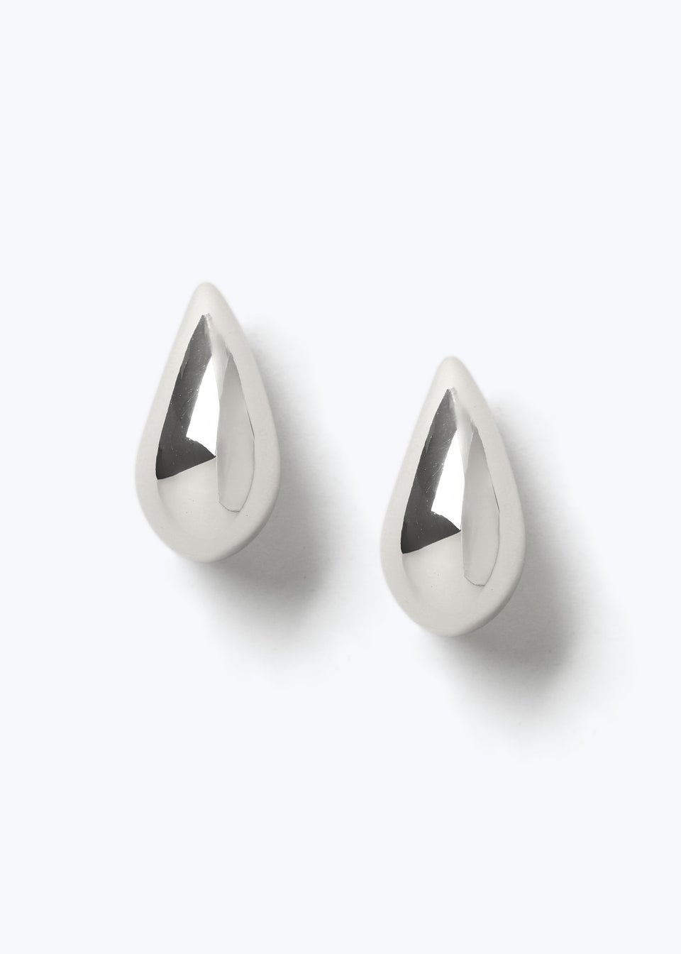 Muse Silver Chunky Graduated Domed Earrings