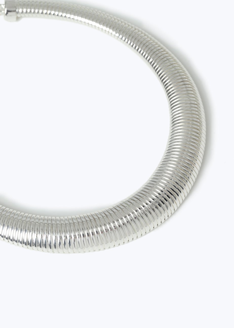 Muse Silver Ridge Torq Necklace
