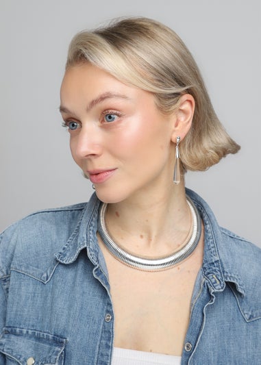 Muse Silver Ridge Torq Necklace