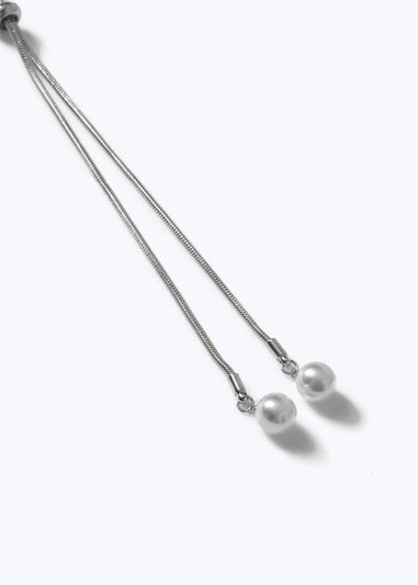 Muse Silver Pearl Pendant Necklace