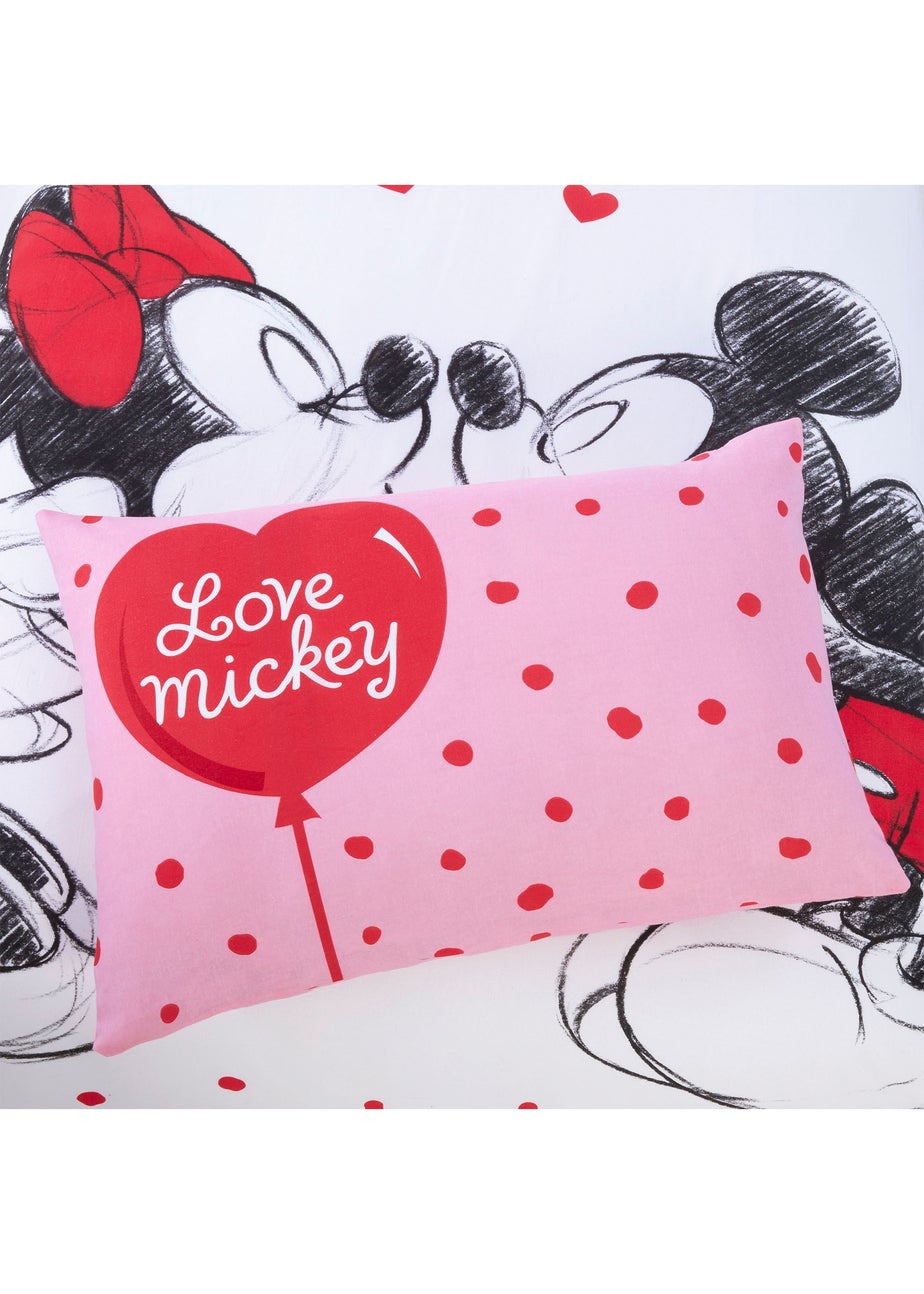 Disney Mickey & Minnie Mouse White Duvet Set