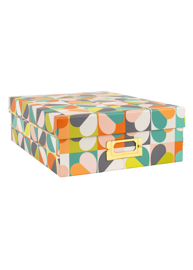 Beau & Elliot Multi Coloured Carnaby A4 Document Box File Bloom