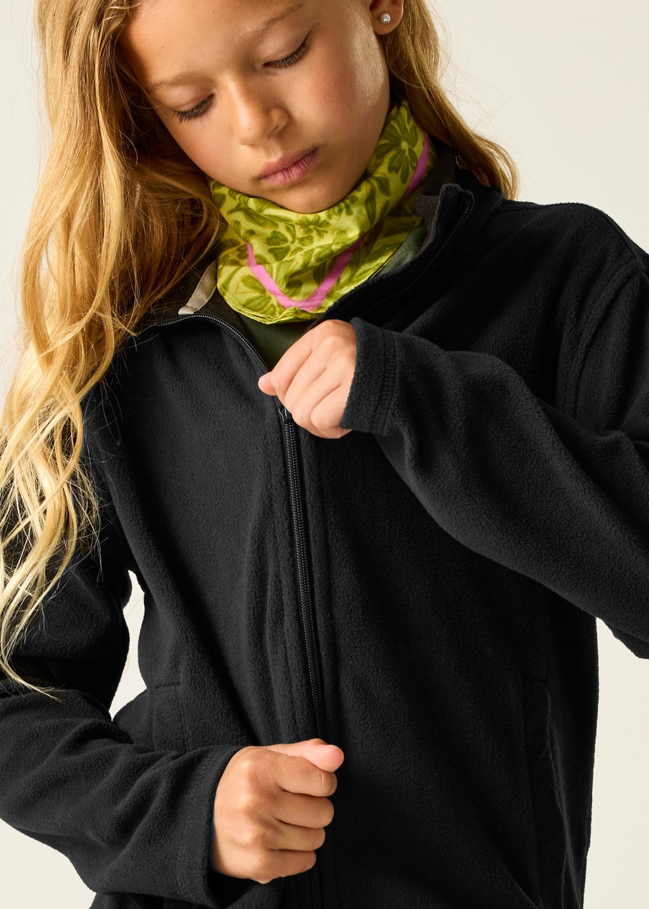 Regatta Black Kids King II Anti-Pill Symmetry Fleece (3-16 Years)