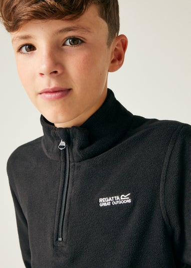 Regatta Black/ Black Kids Hot Shot II Anti-Pill Symmetry Fleece (3-16 Years)