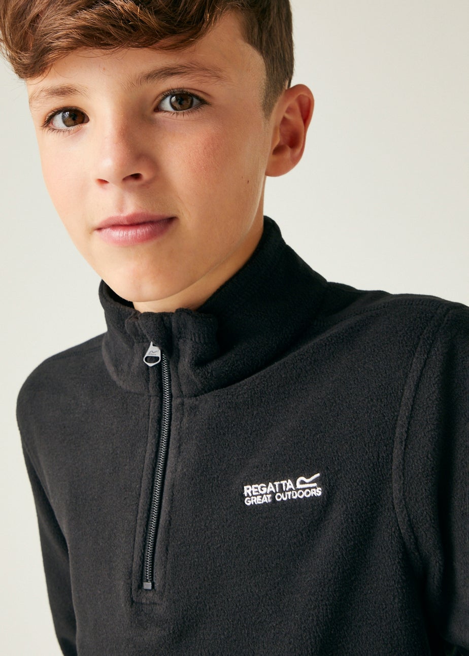 Regatta Black/ Black Kids Hot Shot II Anti-Pill Symmetry Fleece (3-16 Years)