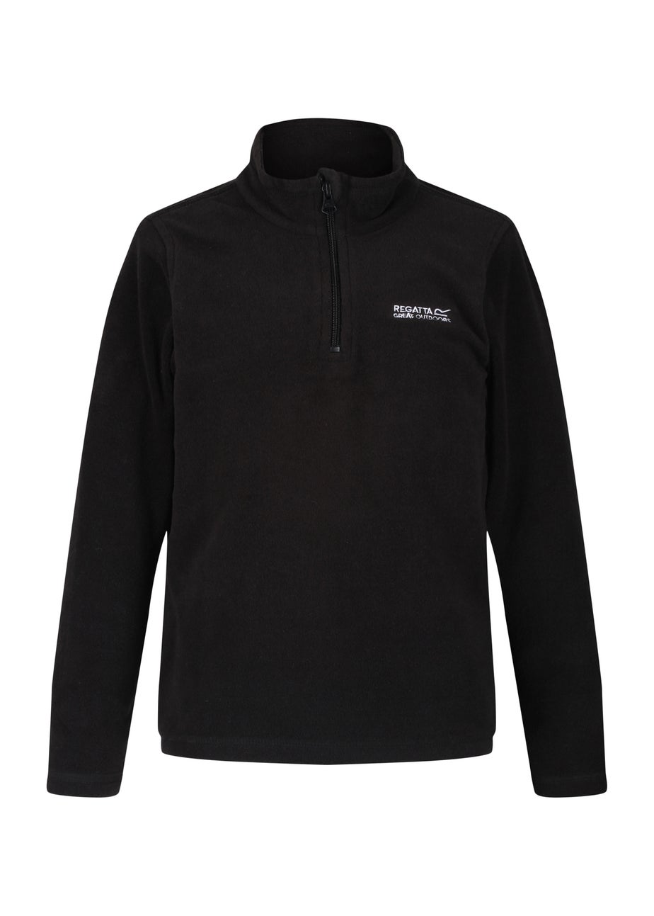 Regatta Black/ Black Kids Hot Shot II Anti-Pill Symmetry Fleece (3-16 Years)