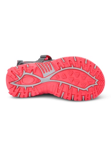 Regatta Grey/Pink Kids Blaze Sandals