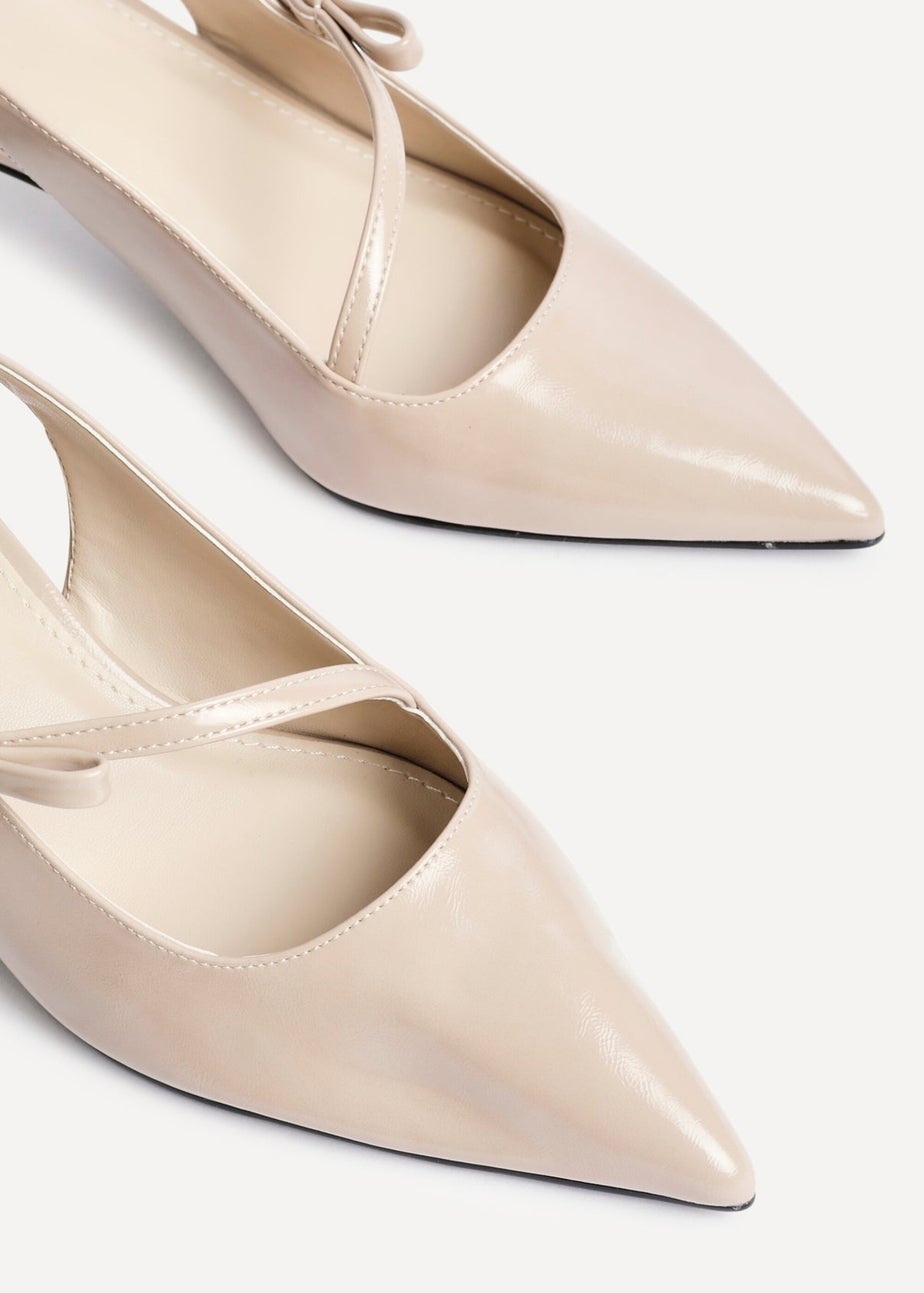 Linzi Timeless Sand Faux Leather Court Heel