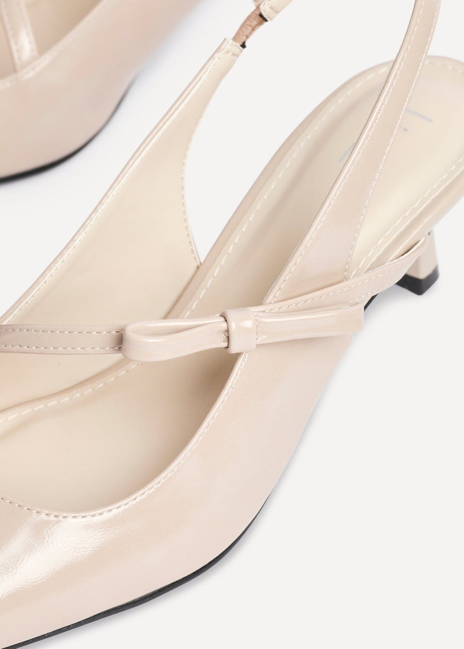 Linzi Timeless Sand Faux Leather Court Heel