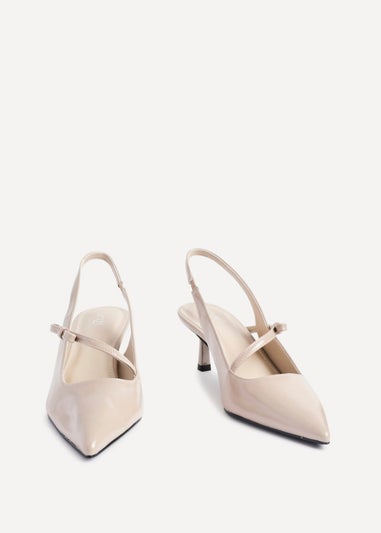 Linzi Timeless Sand Faux Leather Court Heel
