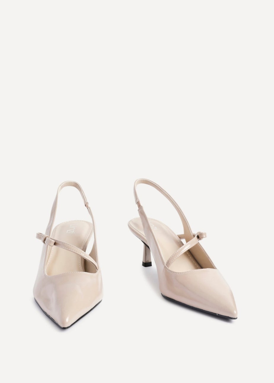 Linzi Timeless Sand Faux Leather Court Heel