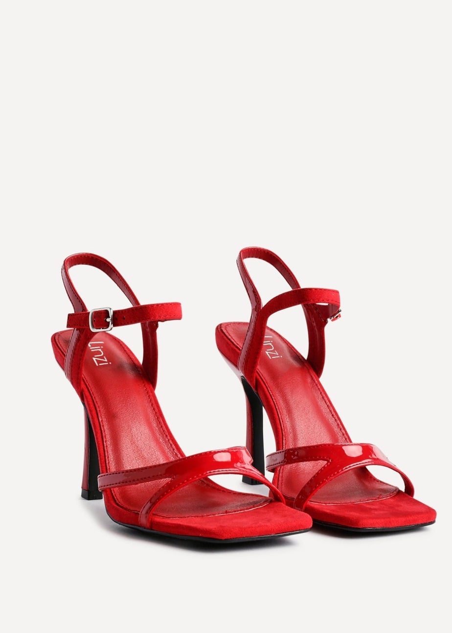 Linzi Empress Red Patent Stiletto Heeled Sandal