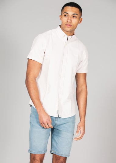 Tokyo Laundry Light Blue Cotton Blend Regular-Fit Denim Shorts