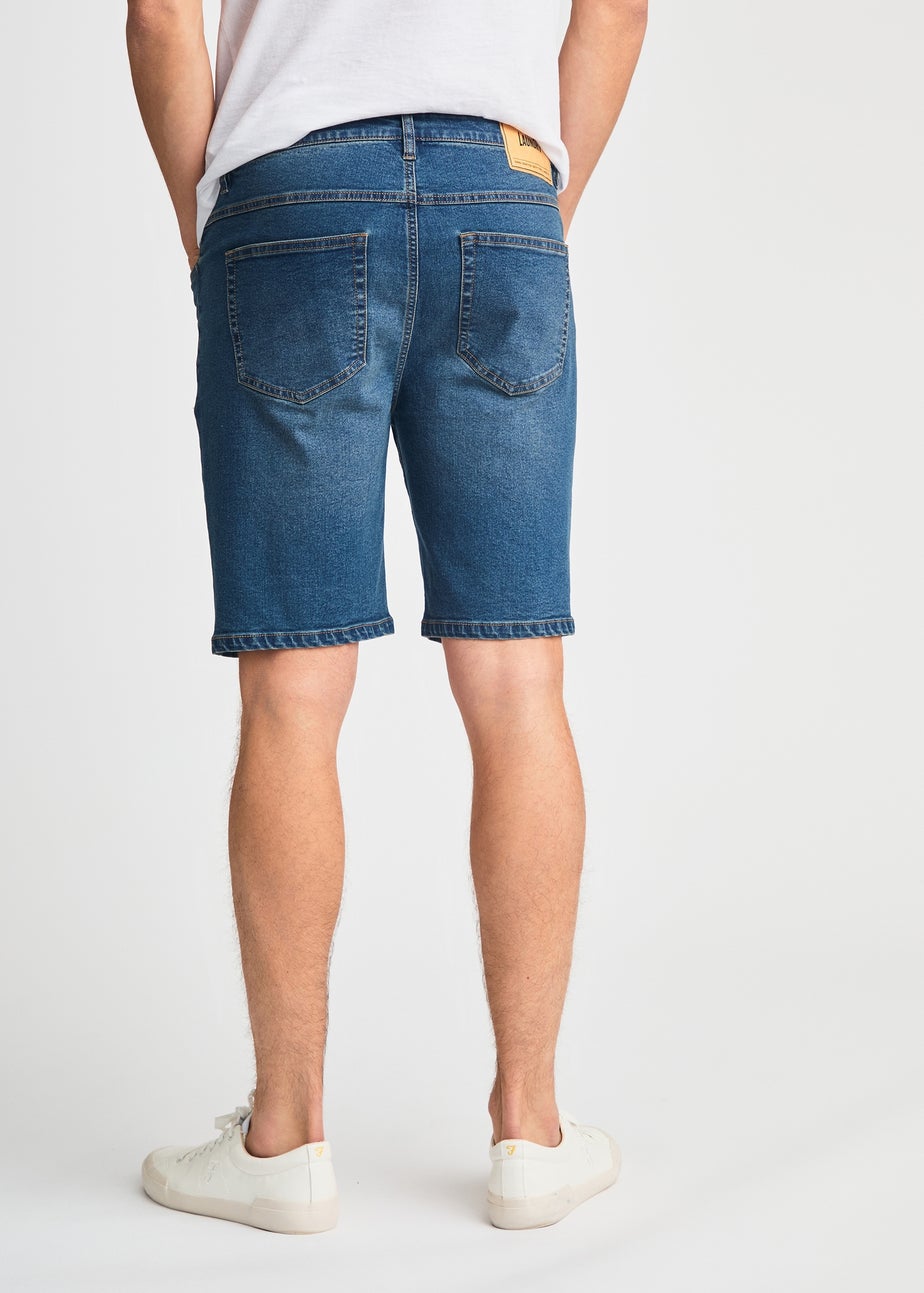 Tokyo Laundry Indigo Cotton Blend Regular-Fit Denim Shorts