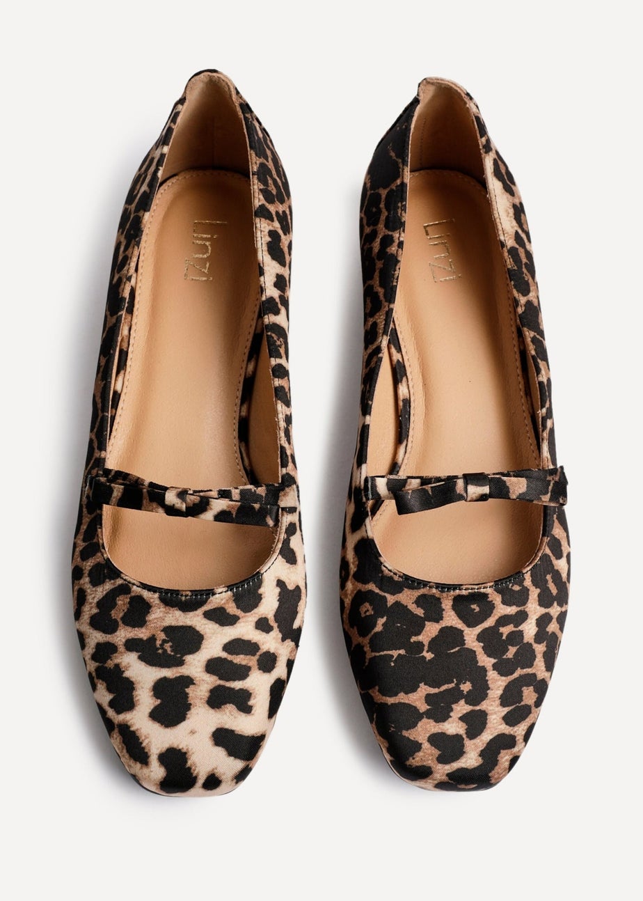 Linzi Cressida Leopard Print Ballet Pump